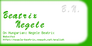 beatrix negele business card